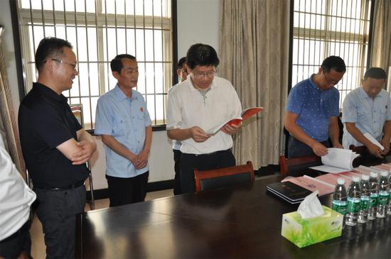 安徽省委组织部调研谯城法院机关党建工作|党