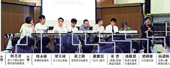 “公民联合行动”12日举办研讨会，密谋“港独”与“泛民”结盟，为补选铺路（来源：大公报）