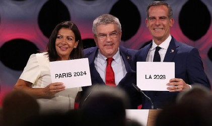 国际奥委会宣布奥运举办城市：2024巴黎 202