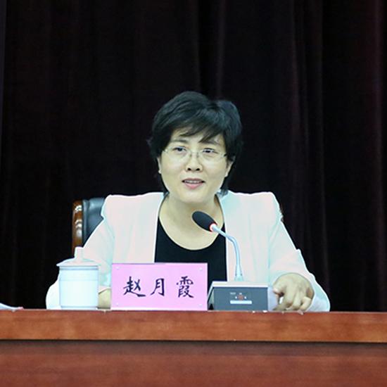 河北省委组织部副部长、省委高校工委副书记赵月霞讲话。