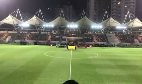 香港球迷再在球赛开场嘘国歌
