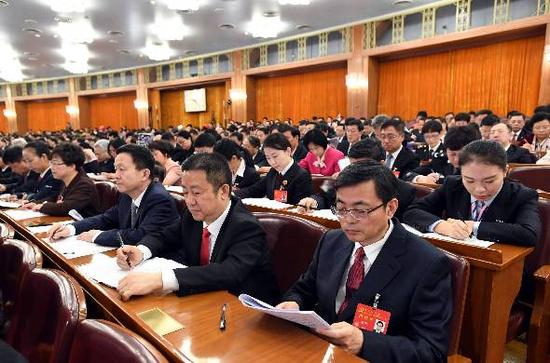 ▲中國共產(chǎn)黨第十九次全國代表大會會場。圖/新華社