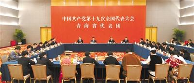 出席党的十九大青海代表团举行全体会议