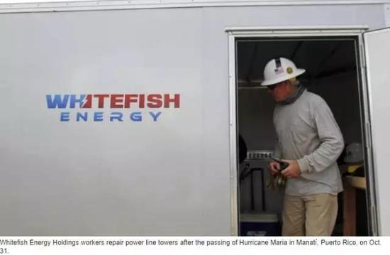 “白鱼能源”公司的职员在工作