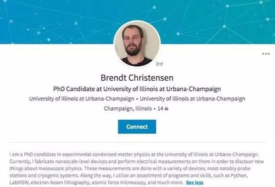 社交媒体显示，嫌疑犯是UIUC物理系博士生