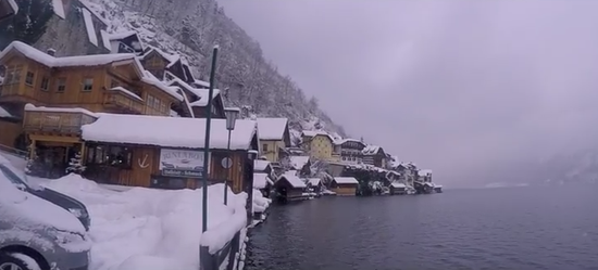 Hallstatt小镇的冬天：世界上最美的湖畔小