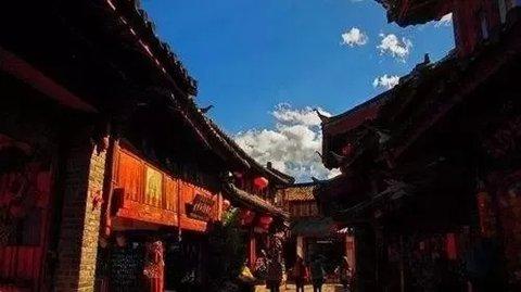 ▲丽江古城的一角。