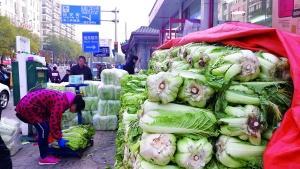 北京这家店大白菜日售1万3千斤 大葱连带卖5000斤