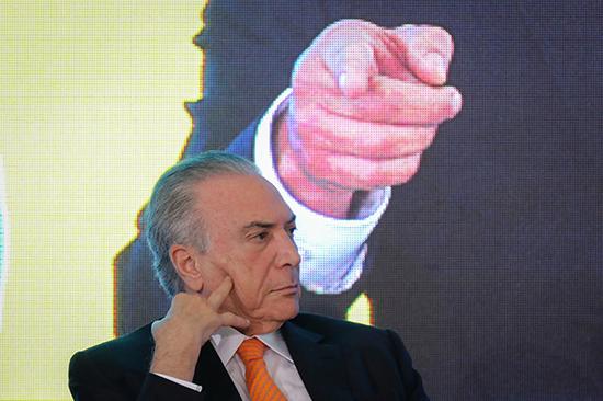 陷入腐败丑闻的巴西总统特梅尔。视觉中国 资料