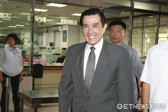 马英九(图片来源：台湾“东森新闻云”)