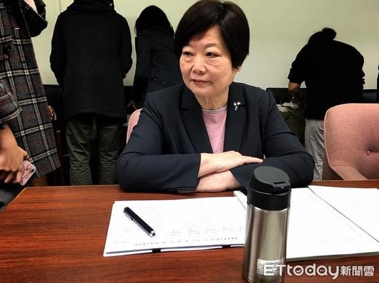 蔡英文表姐、台“劳动部长”林美珠。(图片来源:台湾“东森新闻云”)