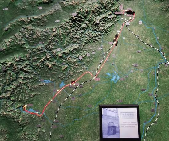 △党中央进驻香山路线图。