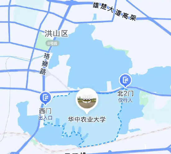 ▲華中農業大學地圖