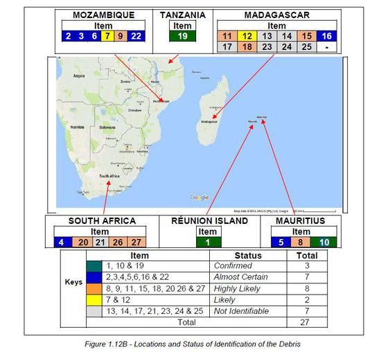 （图片来源：MH370调查报告）