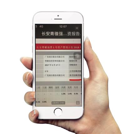 张某购买的理财产品。