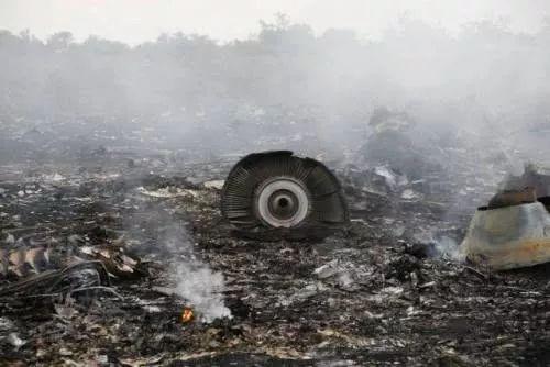 当年失事的MH17航班现场惨状
