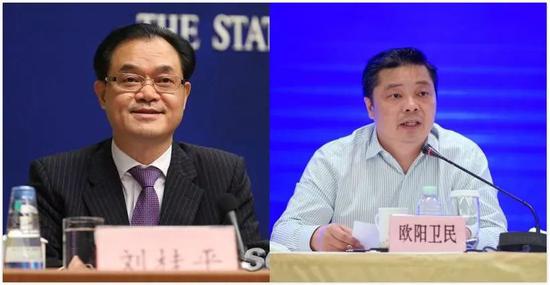 刘桂平(左)、欧阳卫民