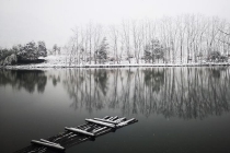 梵净山下乡村雪景