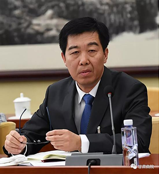 全国人大代表、甘肃省高级人民法院院长张海波 甘肃高院微信公众号 图