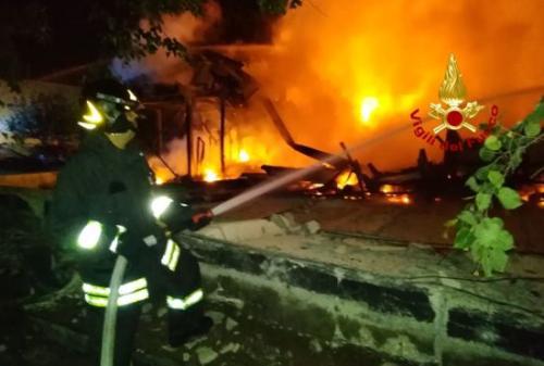 意大利普拉托华人企业火灾事故现场。（图片来源：欧联网 警方图）
