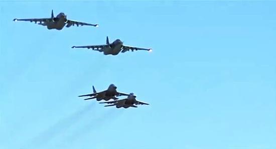 ▲圖爲駐敘俄軍航空部隊與敘航空部隊協同作戰