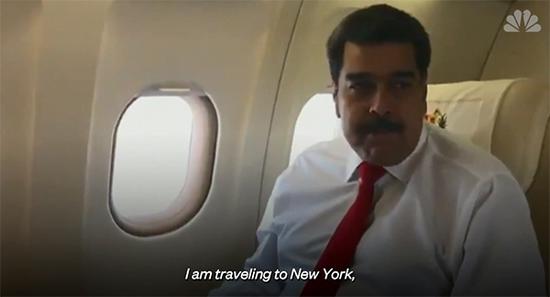 委内瑞拉总统马杜罗启程前往美国纽约参加联合国大会