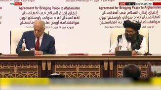 现场：美国和塔利班签署和平协议