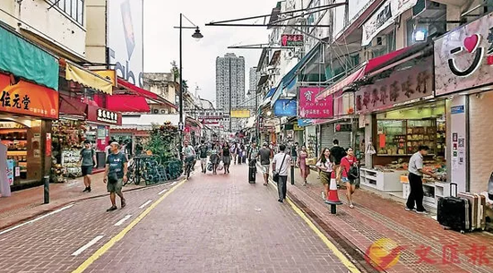 上水人流较往日冷清。 图源:文汇网