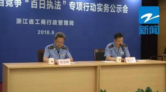 浙江省工商局反不正当竞争“百日执法”专项行动实务公示会。