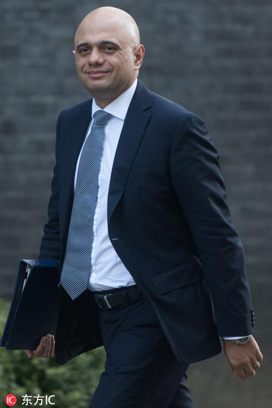英国内政大臣贾维德,图自东方IC