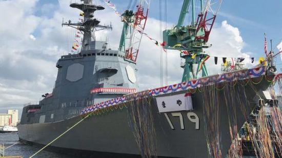资料图片:日本海自最新下水的“摩耶”号“宙斯盾”驱逐舰。(图片来源于网络)