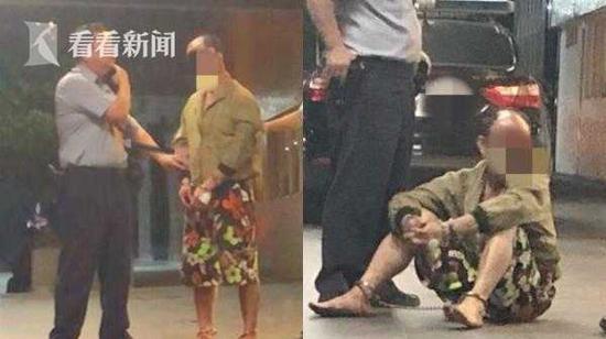 男子烂醉砍人被抓 挑衅警察：我爸来你们就完了