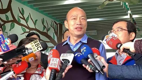 高雄市长韩国20日证实,离开北农后,曾在台北市政府任职3天却被赶走。(图片来源:台湾“中时电子报”)