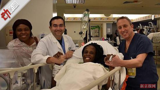 美国女子9分钟生6胞胎 医院：发生率仅47亿分之一