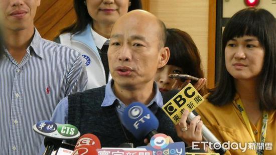 高雄市长韩国瑜。(图片来源:台湾“东森新闻云”)