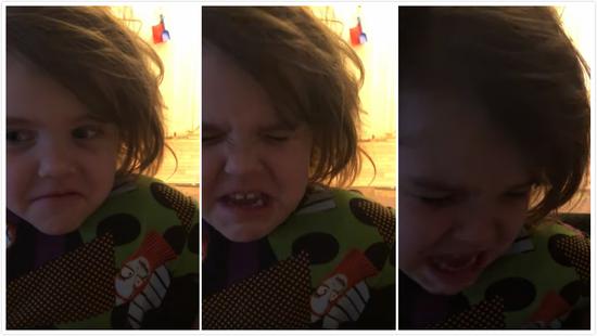 视频：4岁小女孩听到男神要结婚 立马“晴转雨”伤