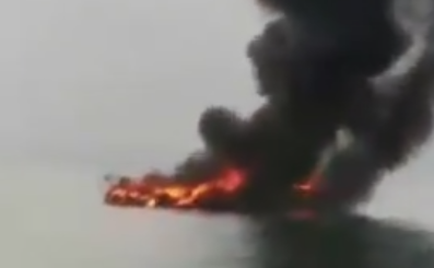 视频：普吉岛豪华游艇失火
