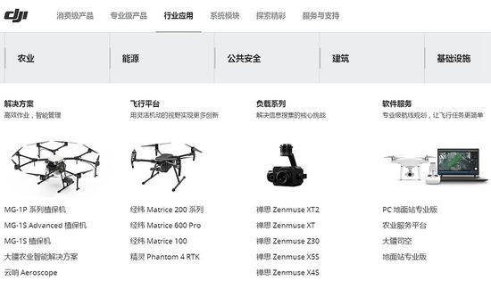 图片截自大疆官网