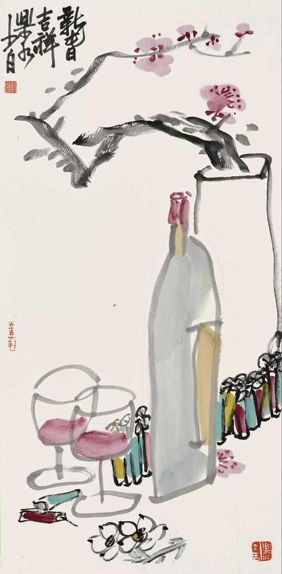 新春吉祥 72cm×35cm 2018年
