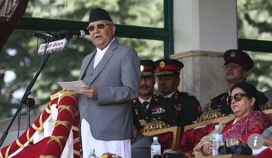尼泊尔总理奥利，图自路透社