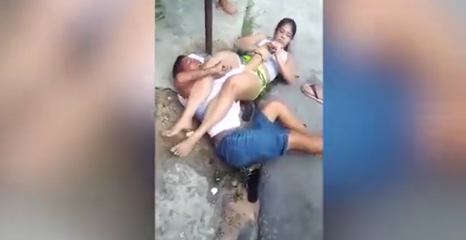 视频：打劫美女不料对方是柔术高手 劫匪被“剪刀腿