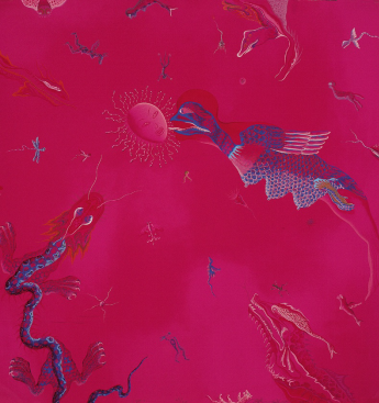 ▲ 《吻》 2009 76cm×79cm 丝网版画