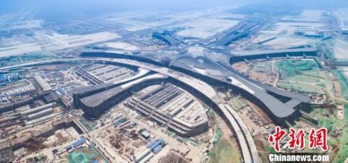 Beijing Airport. Photo of the Beijing Airport Airport Construction Headquarters