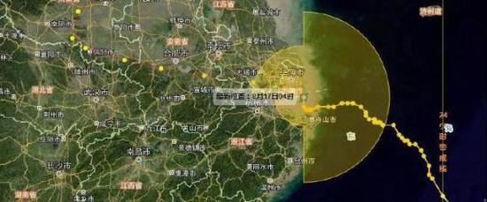 台风“温比亚”凌晨在上海浦东新区登陆，暴雨橙色预警发布