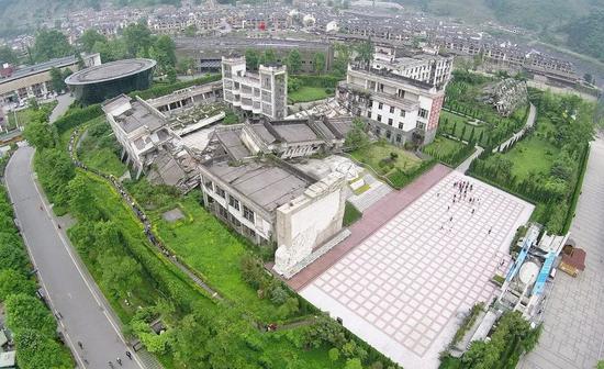 ?映秀地震遗址航拍 图 | 视觉中国