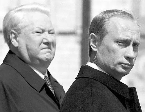 叶利钦和普京。