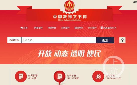 ▲中国裁判文书网显示,仅今年1月至7月,涉及猥亵儿童罪的生效判决书至少114例,受害儿童达134人。