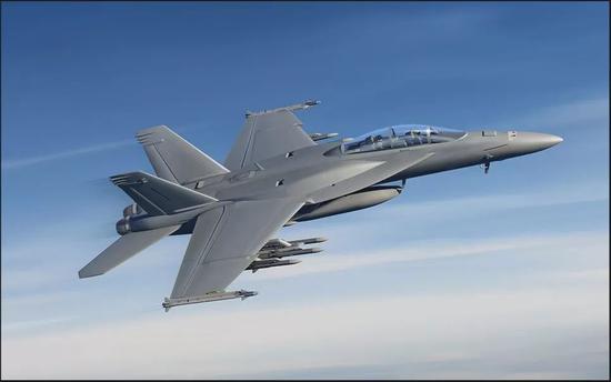 ▲F/A-18F“超级大黄蜂”Block3型战斗机效果图(美国波音公司网站)