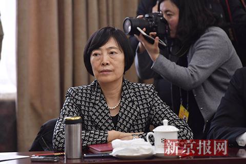 全国政协委员、中国进出口银行党委书记、董事长胡晓炼。新京报记者 陶冉 摄