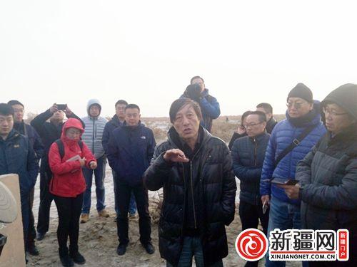 北京大学考古文博学校教授林梅村介绍轮台县奎玉克协海尔古城探究情况